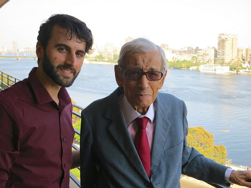 On the occasion of his 90th Birthday, Dr. Boutros and I in Cairo.  November 2012.
